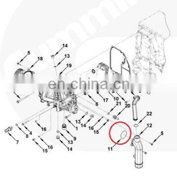 5257072 Foton Cummins ISF2.8 ISF3.8 Water Inlet Connection Tube O-Ring Seal photo-3
