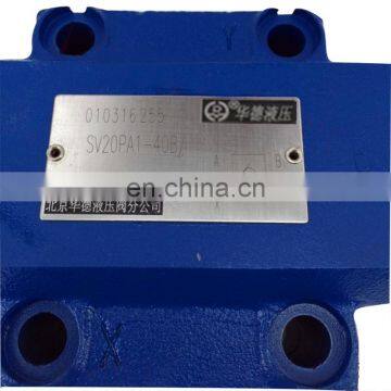 Trade Assurance HUADE Hydraulic Control One-way Valve SV10PA-1-30 SV30PA-1-40B photo-2