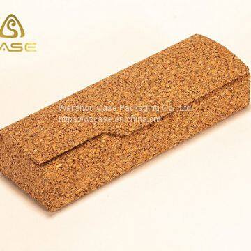 Custom Sustainable Recycled Cork Eyeglasses Case Handmade Eyewear Case