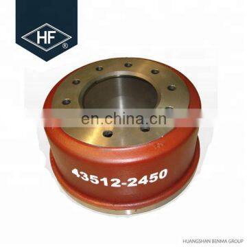 Heavy Duty Truck Brake Drums for Hino OEM 43512-2450