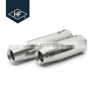 High performance 201/304 stainless steel 3 inch car exhaust muffler with valve