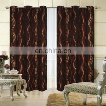 165GSM wavy pattern jacquard curtain