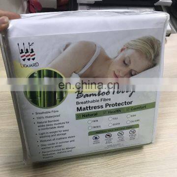 XJ-001 Bedbug Proof 100% Cotton Terry Mattress Pad Protector Waterproof