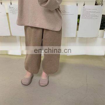 6730 Quickly Delivery Supplier 2020 Spring Children Girls' Soft Wide Leg Pants