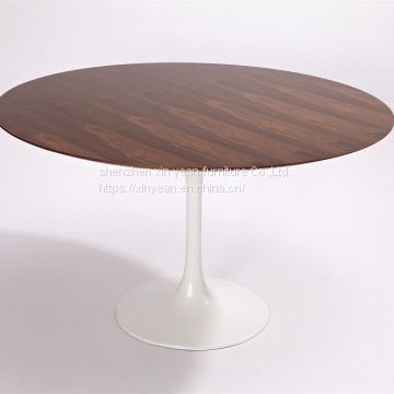 Oval wood top tulip dining table in different size