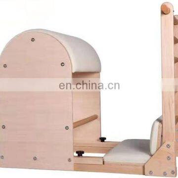 2020 Hot Sale Commercial Gym Studio Classic New Household Pilates Reformer Machine White Maple Wood Pilates Ladder Barrel Yogo photo-3