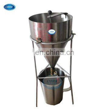 Stainless Steel Cement Mortar Consistency Tester Meter, Cement Flow Cone Apparatus