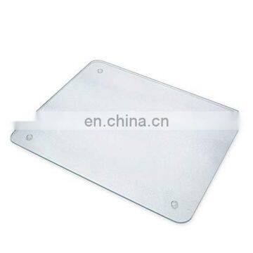 Easy to clean sublimation round glass cutting board,cutting board with a glass can