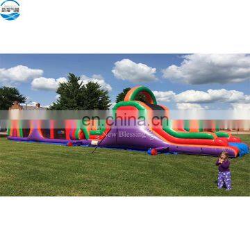 Inflatable Obstacle Course Challenge, Red Inflatable Climb Obstacle Game for Kids photo-3