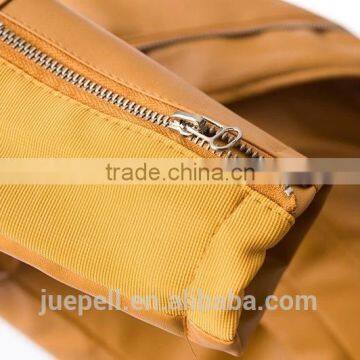 Zippered Faux Leather Moto Jacket/ Fashion Women 's PU Leather Jacket photo-5