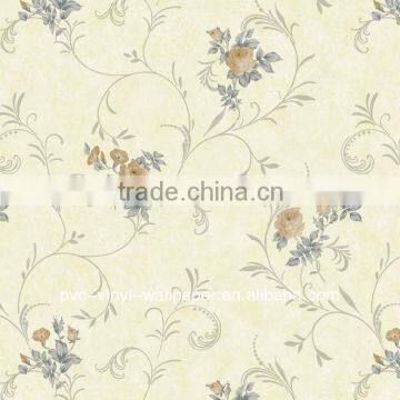 floral leaves natural wallcovering for bedroom appareil mural TV mdf de papier