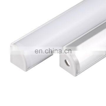 SHENGXIN Black U shape tube T step mounted surface recessed anodized aluminium stair led channel profile light