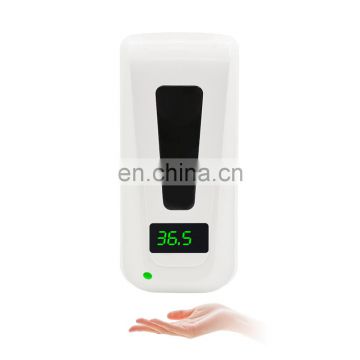 New 2000ml 2400ml Body Temperature Thermometer Touchless Smart Soap Liquid Alchohol Automatic Aispenser For Disinfectant Gel