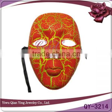 Cheap popular orange carnival masquerade party masks for sale