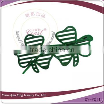 Hot sale green plastic clover shaped shutter party glasses