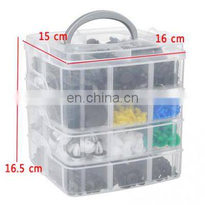 620pcs/box Car Fastener Clips Mixed Car Fasteners Door Trim Panel Auto Bumper Rivet Retainer Push Engine Cover Fender