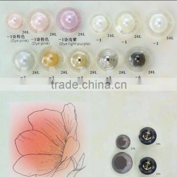 Dyeable colorful crystal plastic resin women coats button