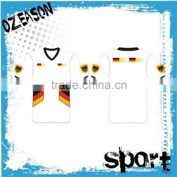 100% Polyester Wholesale Price White Soccer Jersey Custom Made photo-4