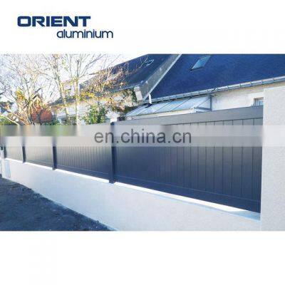 aluminium hek aluminium slat fence ogrodzenie aluminiowe