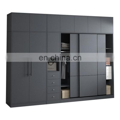 hot sale bedroom furniture custom design fitted storage sliding door wardrobe