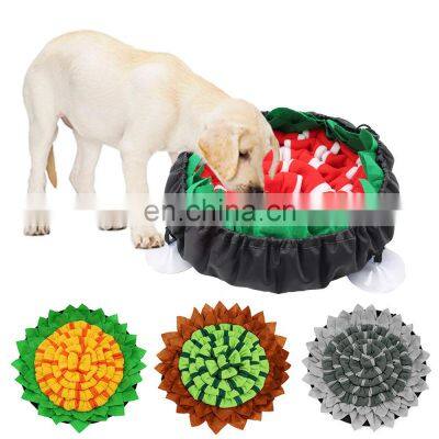 Supplies Flower Design Feeder Indestructible Wooly Pet Suction Cup Sunflower Snuffle Mat photo-5