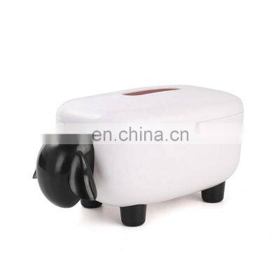 Cute Design Sheep Shape Tissue Box for Bedroom, Living room