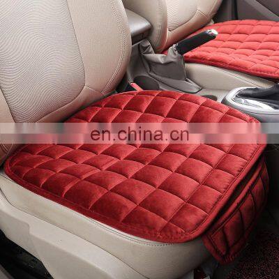 Wholesaler Car Seat Cover Winter Warm Seat Cushion Anti-slip Universal Plush Front Chair Seat Breathable Protector