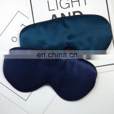 Silk Navy Blue Eyemask Weighted Sill Slik Eye Masks With Pouch