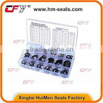 NBR O Ring Kit Approved AS568 Standard With 18 Sizes 225 PCS O-Rings, DIY For Custom For Oil Seals