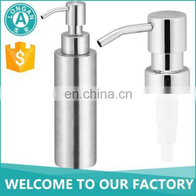 Longan Factory China Customized Material 24 mm Luxury Amber Black Color Plastic Ribbed Neck Creamp Lotion Pump With Bottle Jars photo-5