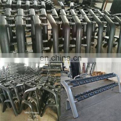 Hot Sale Commercial Use Stair Trainer Machine Gym Equipment Steel Dumbbell Dumbbell Rack Commercial Fitness Equipment MND-AN02