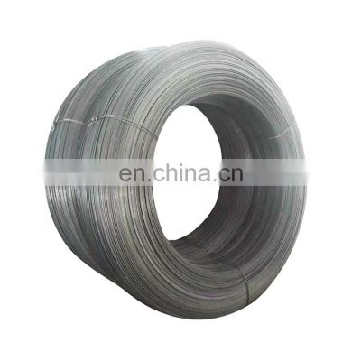 4mm 55mm 65mm sae 9254 q195 high tension hot rolled black galvanized bright Drawn Wire spring low carbon steel wire rod price