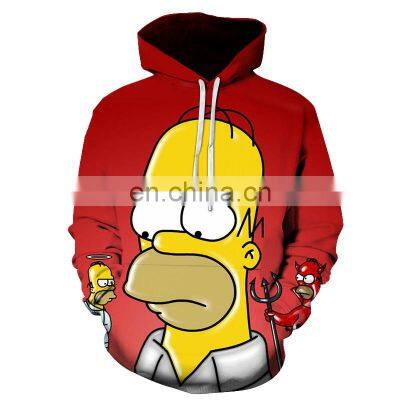 Custom All Over Full Printing Mens Hoodie Design Sweatshirt Pullover Sublimation Hoodie 3D Printed photo-4