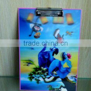 high quality plastic office 3D clip board