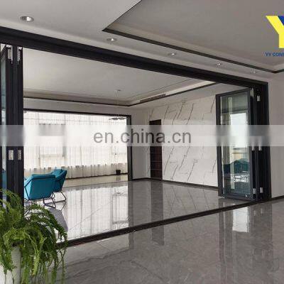 Bulk Order Good Price Exterior bi Folding Door for Patio Aluminum Glass Folding Door
