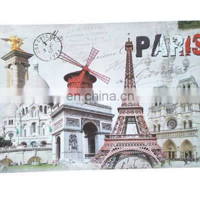 3D Lenticular PP Plastic Embroidery Table Placemat for Kitchen