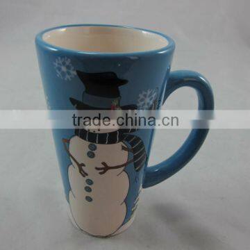 Snowman coffee cup mug