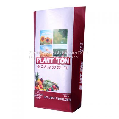 Custom 25kg 50kg PP woven packaging bag for rice flour corn polypropylene woven sack pp bag with pe liner