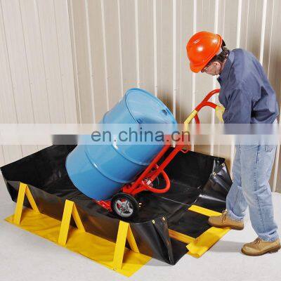 Multipurpose quick pvc oil spill containment berm unique for sale