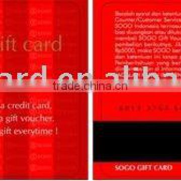 Fashion design red color gift discount smart card