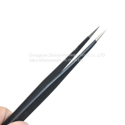 False eyelash tweezers eyelash clip anti-static precision stainless steel ESD self married eyelash tweezers eyelash tweezers wholesale ESD-11