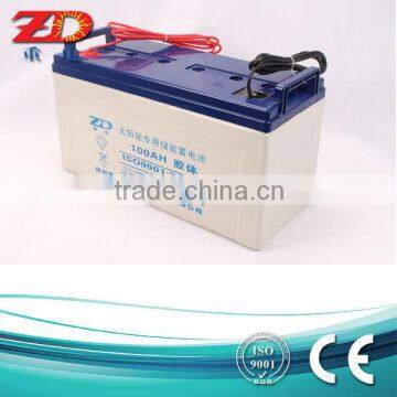 high quality solar battery 12v 100ah lead acid battery