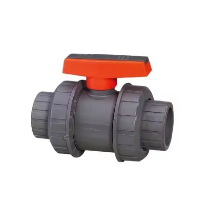 Manual Plastic UPVC PVC Double Threaded True Union Water Valve Ball Valve