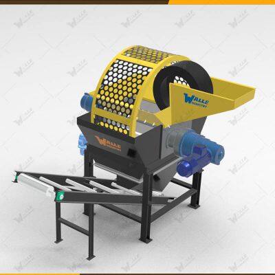 Computer Control Planetary Gearbox Tire Shredder Automated Tyre Recycling Plants