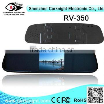 car accessories 3.5 inch Car rearview mirror connect to car camera