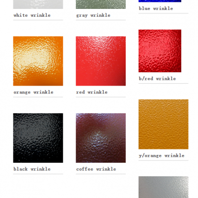 Winkle finish Polyester Pulverlack Elektrostatisches Pulverbeschichten