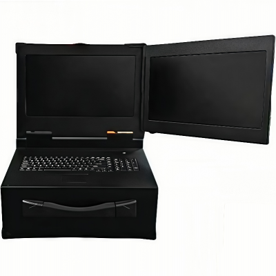 Промышленный компьютер 15,6-дюймовый с тройным дисплеем, портативный, прочный, самоконтролируемая система на платформе Feiteng, широкотемпературный, антивибрационный