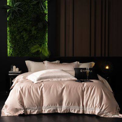 Современный минималистичный набор постельного белья на 4 элемента, мягкая микроволоконная одеяла с соответствующим простыни и 2 подушными чехлами
