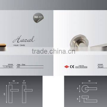 85mm Zinc Alloy Door Hardware Handle With Plate 743 223 photo-3