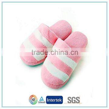 2014 latest simple striped plush slippers